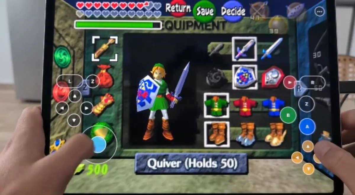 Нейронка полезная: The Legend of Zelda: Ocarina of Time нативно перенесли на iPadOS
